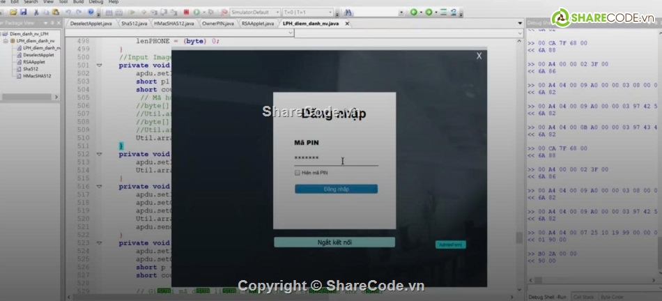 java swing,báo cáo,smart card,bảo mật,mã hóa